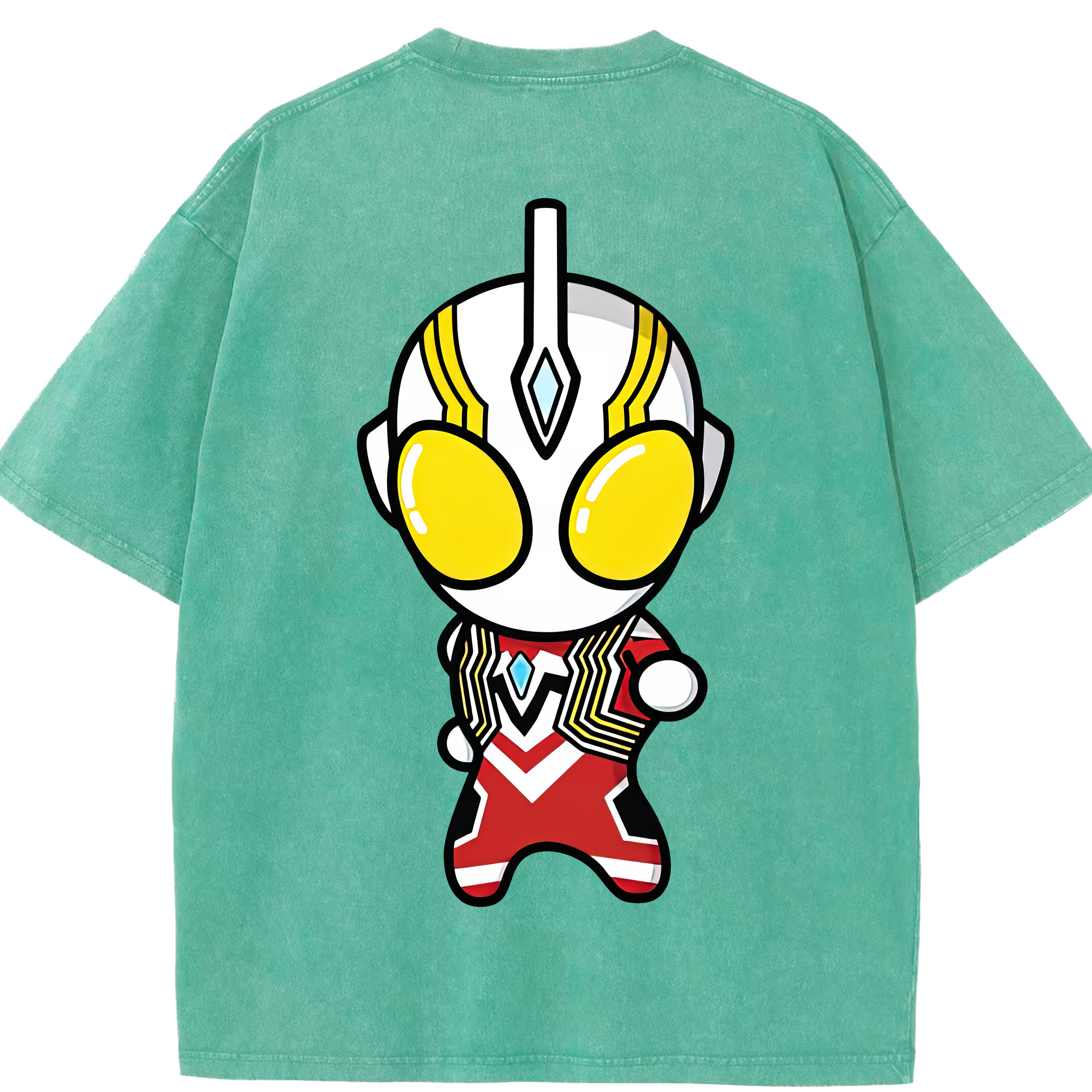 （画像用） ウルトラマン Ultraman 綿100% ヴィンテージ風 半袖Tシャツ（背面プリント）